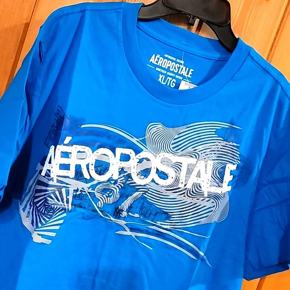 NEW vintage Aeropostale Mens XLARGE XL BLUE - Picture 1 of 6